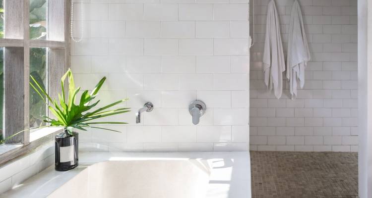 bath taps built in the wall