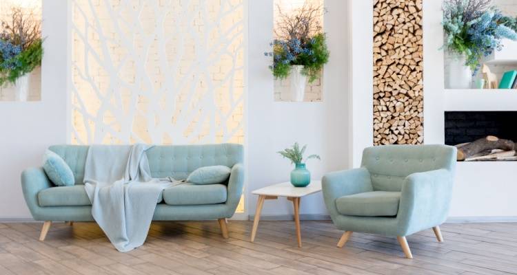 pastel green lounge