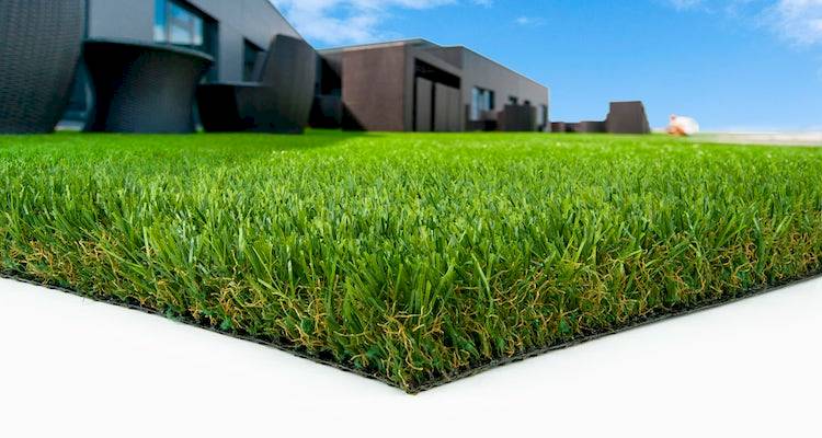 Artificial grass close up