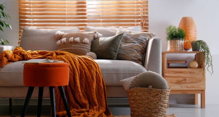 autumnal living room