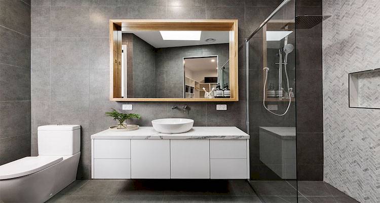 Grey bathroom