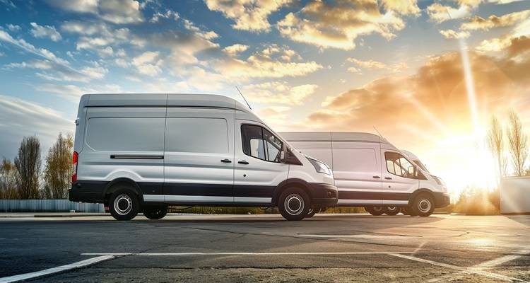 row of vans