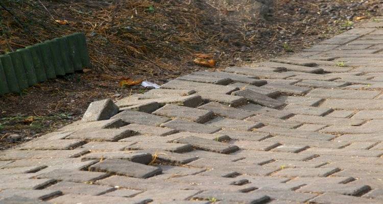 damaged block paving