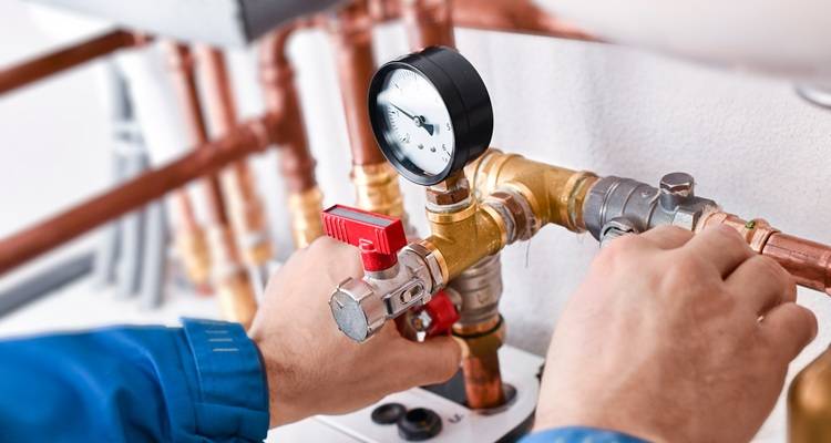 hands on boiler taps