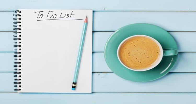 cup of tea and list