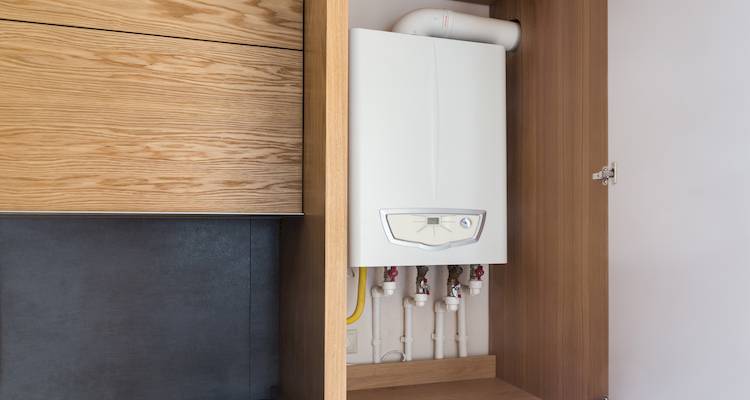 example of a box in boiler installation in the UK