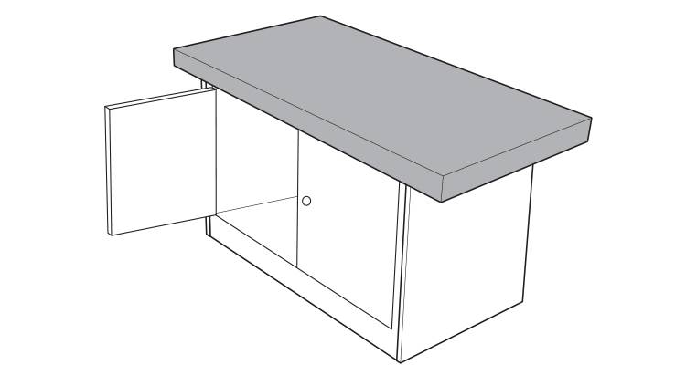 how to build a kitchen island step 17