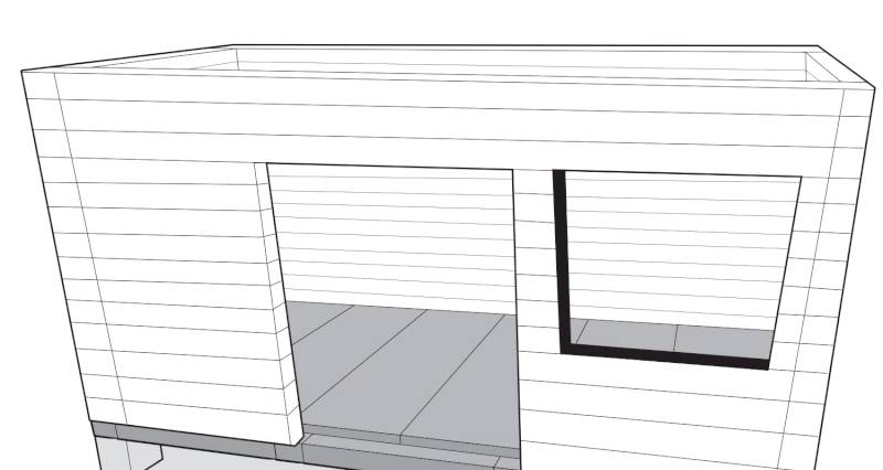 how to build a log cabin step 9