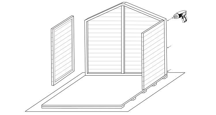 how to build a shed step 2