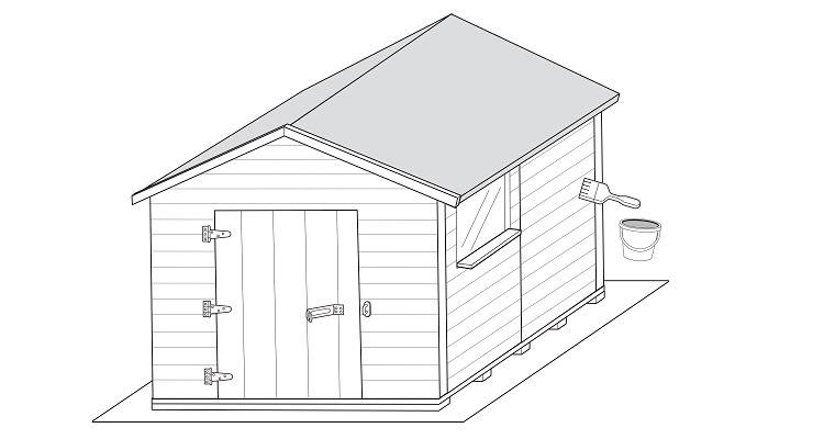 how to build a shed step 12