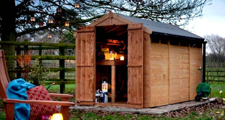 Wooden shed