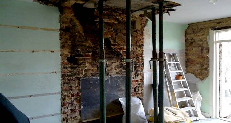 Chimney breast removal