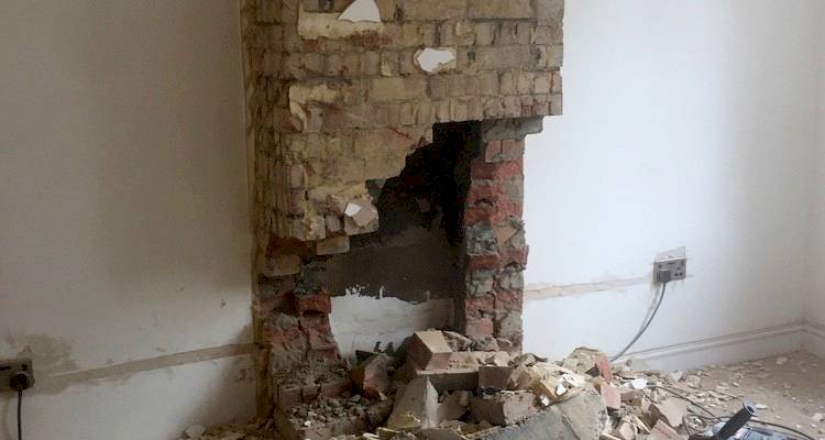 First floor chimney breast removal