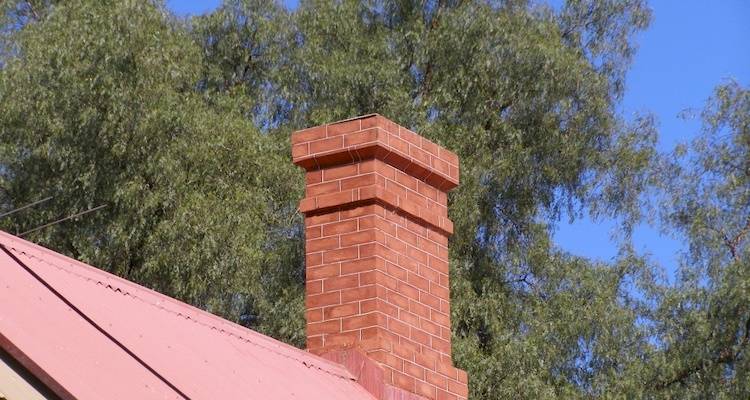 Chimney and trees