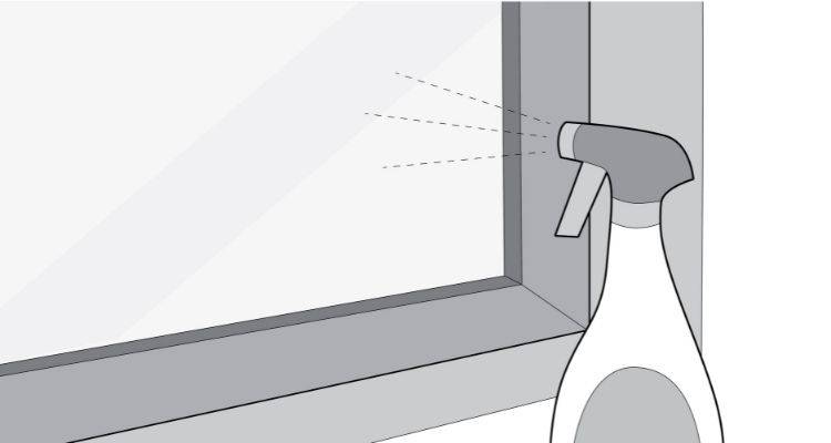 how to clean interior windows step 2