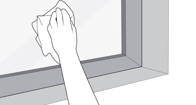 how to clean exterior windows step 3