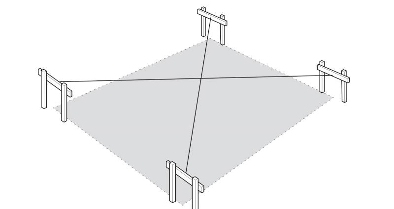 how to concrete in fence posts step 1