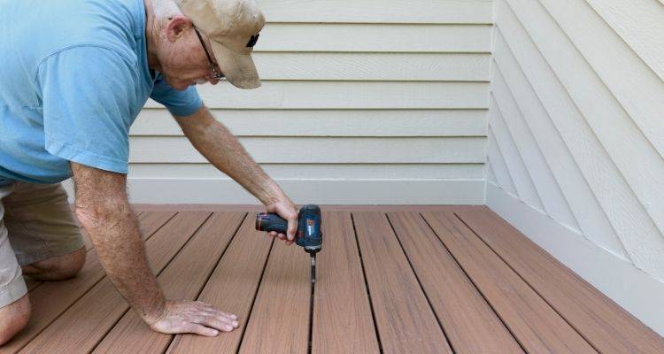 DIY composite decking installation