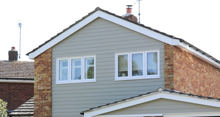 house with upvc cladding