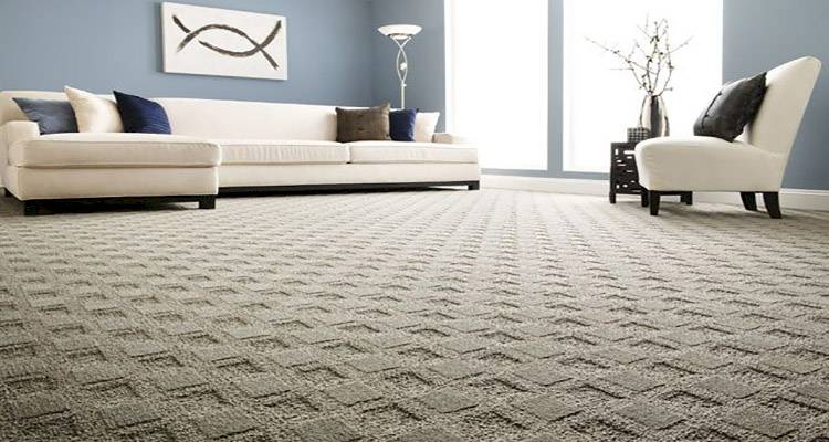 lounge that has had a wool carpet installed