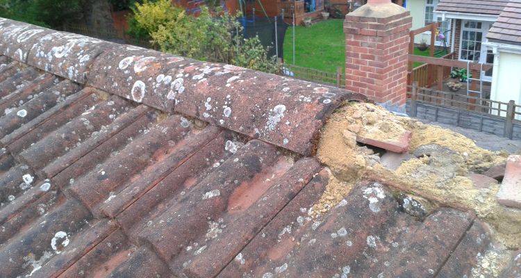 roof ridge tile removal