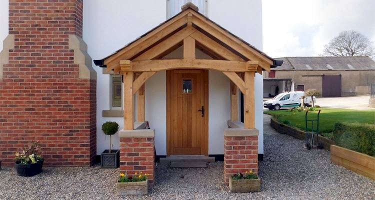 timber porch frame