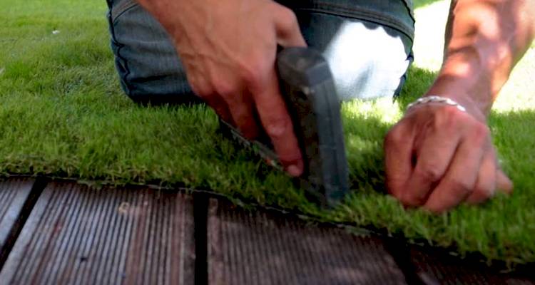 Artificial grass installation