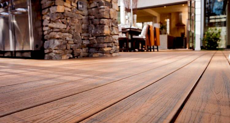 Brown decking