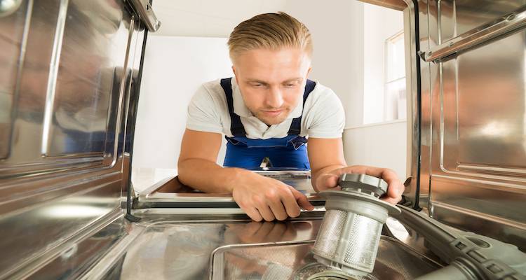 installing dishwasher