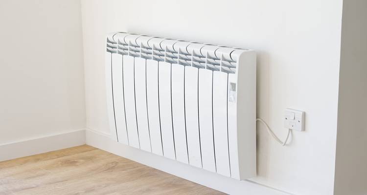 electric radiator white wall