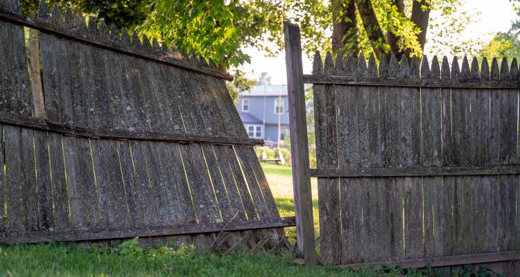 broken fence