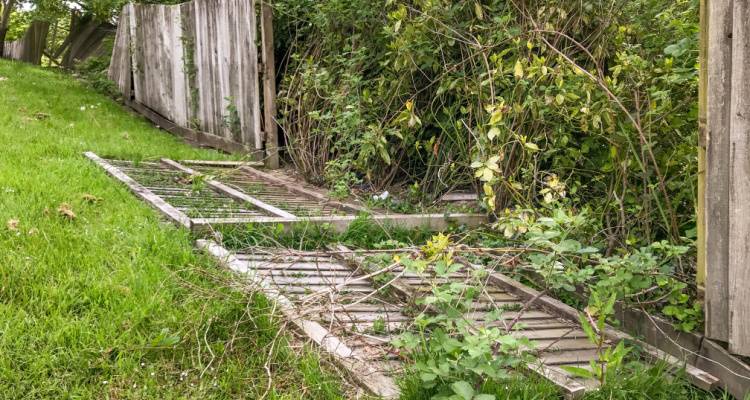 broken fence