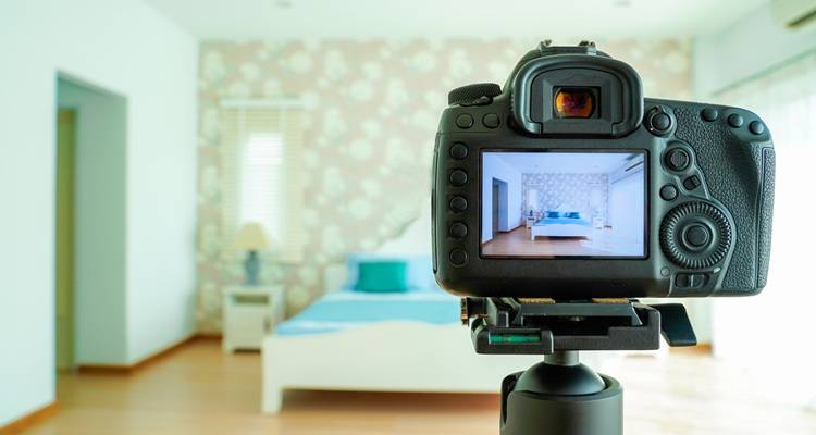 camera in front of room