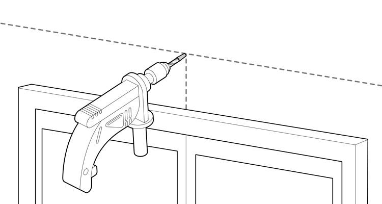 how to fit a curtain pole 4