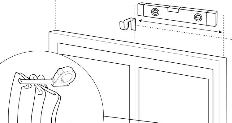 how to fit a curtain pole 6
