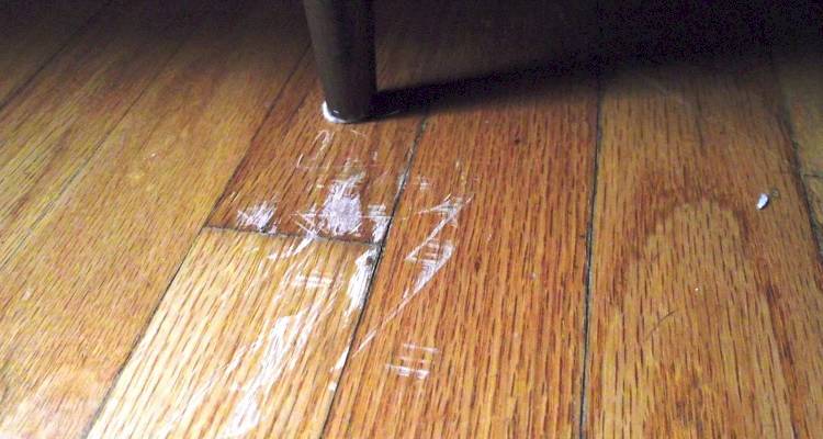 scratched flooring