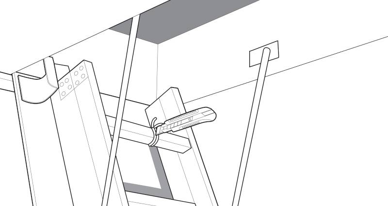 how to fit a loft ladder step 8