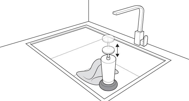 how to fix a blocked sink step 2