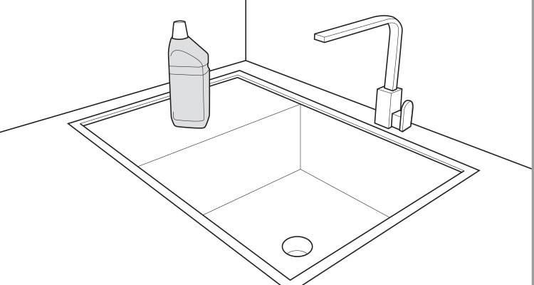 how to fix a blocked sink step 3