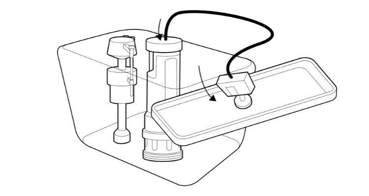 How to fix a toilet flush button step 3