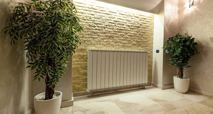 flat panel rad modern room