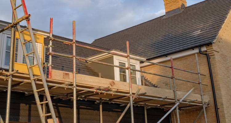scaffolding flat roof