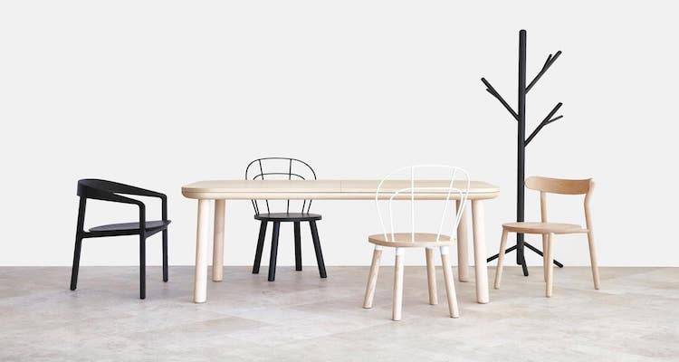 Flat pack dining table and chairs