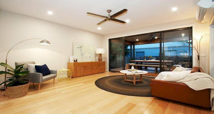 Garage conversion living room