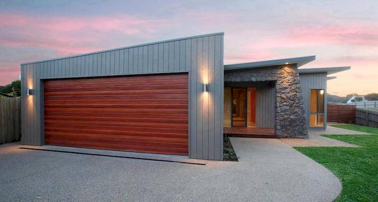 Red garage door