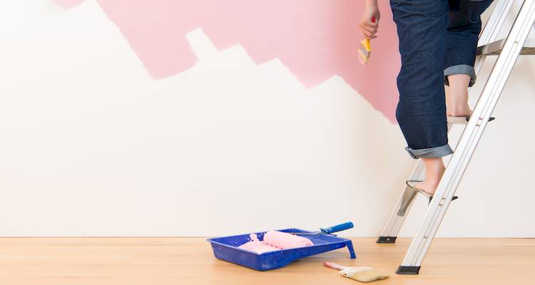 painting a wall