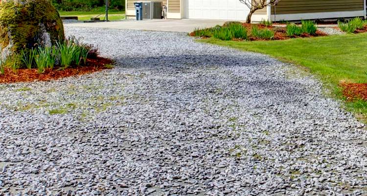 Gravel driveway