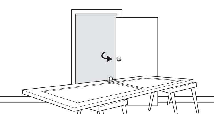 how to hang an internal door step 1