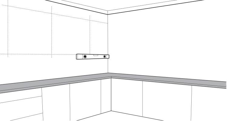 how to hang a wall cabinet step 2