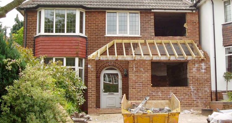 Building a house extension